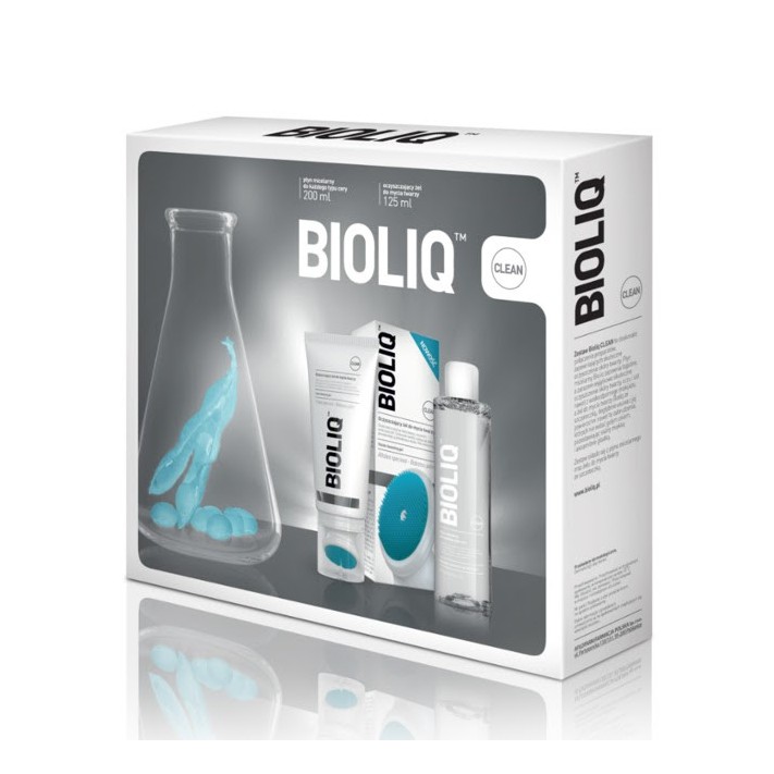 BIOLIQ Clean zestaw Żel oczyszczający 125 ml i płyn micelarny 200 ml