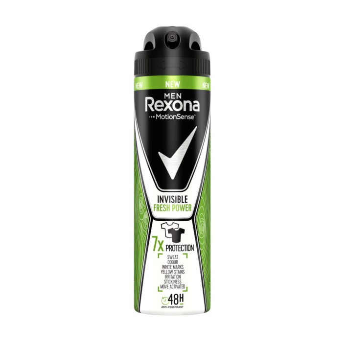 REXONA MEN Antyperspirant w sprayu INVISIBLE FRESH POWER, 150 ml