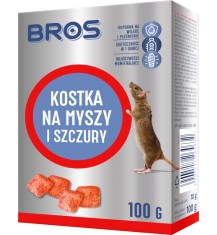 BROS Trutka na myszy i szczury KOSTKA ,100 g
