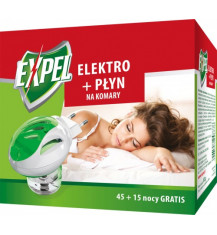 EXPEL Elektro na komary + płyn , 60 nocy  