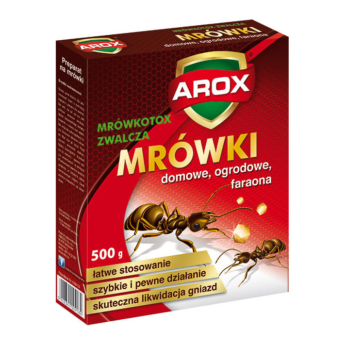 AROX MRÓWKOTOX Preparat na mrówki domowe, ogrodowe i faraona, 550 g