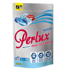 PERLUX 2w1 Kapsułki do prania białych tkanin, 10 szt