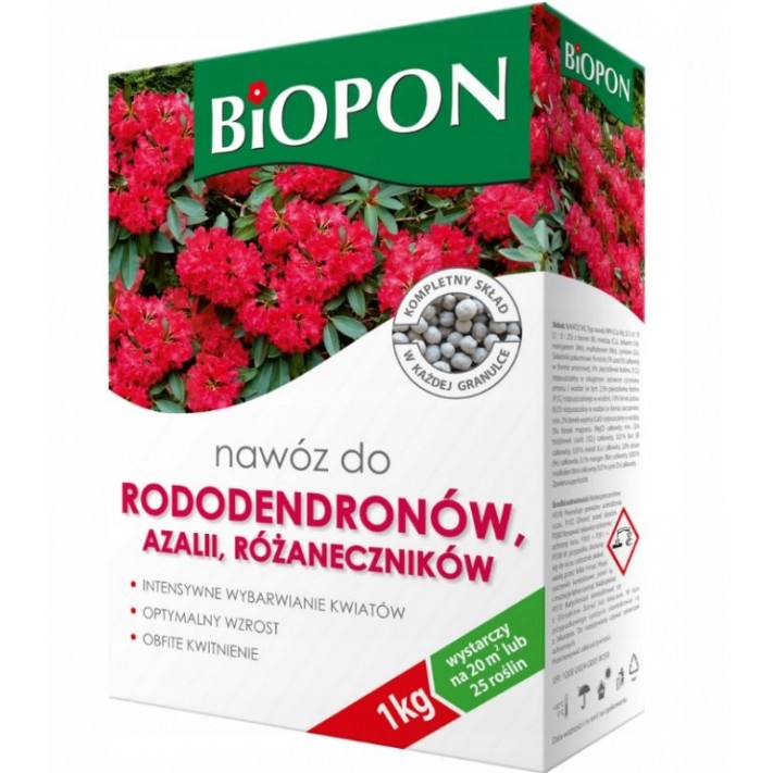 BIOPON Nawóz do rododendronów, azalii i różaneczników, 1 kg