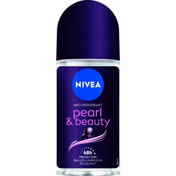 NIVEA Antyperspirant damski w kulce PEARL & BEAUTY BLACK, 50 ml 