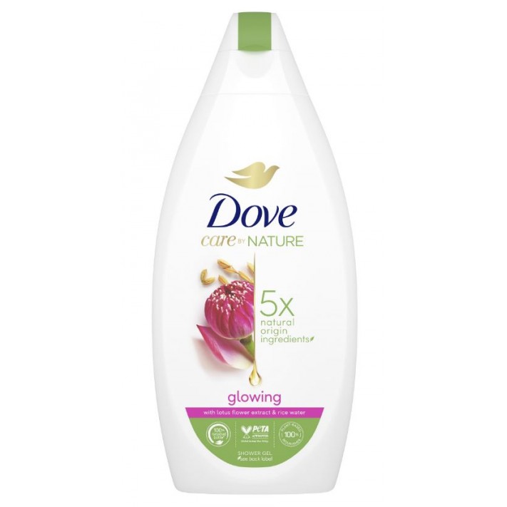 DOVE CARE BY NATURE Żel pod prysznic GLOWING, 400 ml