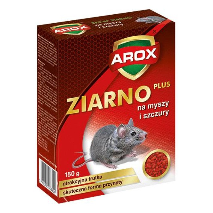 AROX Trutka na myszy i szczury ZIARNO PLUS, 150 g 