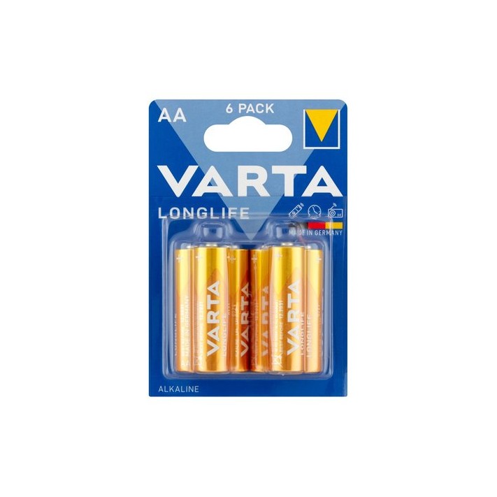 VARTA Baterie alkaliczne AA LR6 LONGLIFE, 6 szt