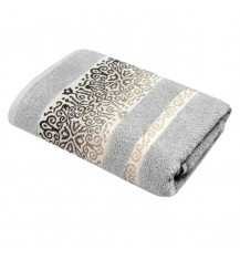 TEXPOL Ręcznik bawełniany ARABESCA SREBRO 70X140, 1 szt 