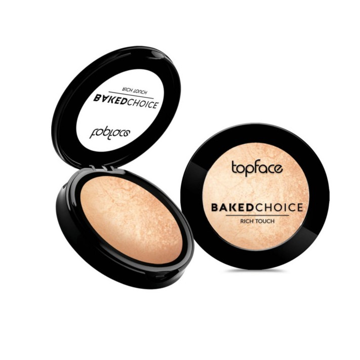 TOPFACE BAKED CHOICE RICH TOUCH HIGHLIGHTER - Rozświetlacz do twarzy nr 102, 6 g