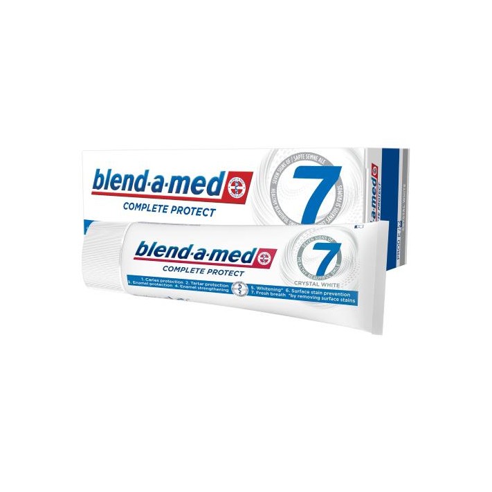 BLEND-A-MED COMPLETE 7 Pasta do zębów WHITE, 75 ml 