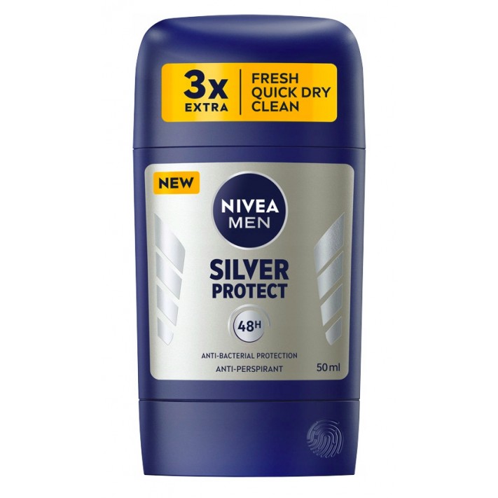 NIVEA Antyperspirant w sztyfcie SILVER PROTECT, 50 ml