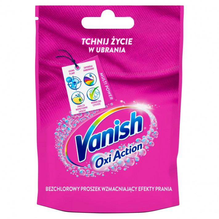 VANISH OXY ACTION Odplamiacz do tkanin w proszku SASZETKA, 30 g