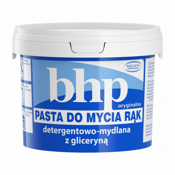 BHP Pasta do mycia rąk detergentowo - mydlana z gliceryną, 500 g