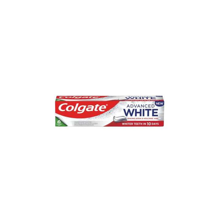COLGATE ADVANCED WHITE Pasta do zębów WYBIELAJĄCA SODA OCZYSZCZONA I PYŁ WULKANICZNY, 100 ml 