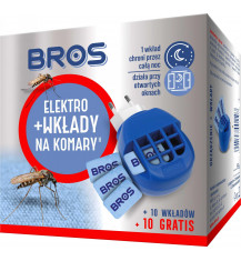 BROS Elektrofumigator owadobójczy NA KOMARY + 10 wkładów...