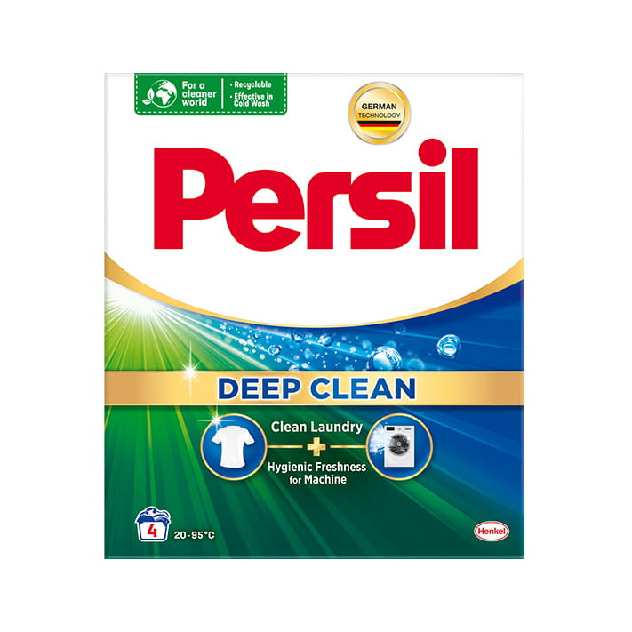 PERSIL DEEP CLEAN Proszek do prania BIEL 4 prania, 240 g