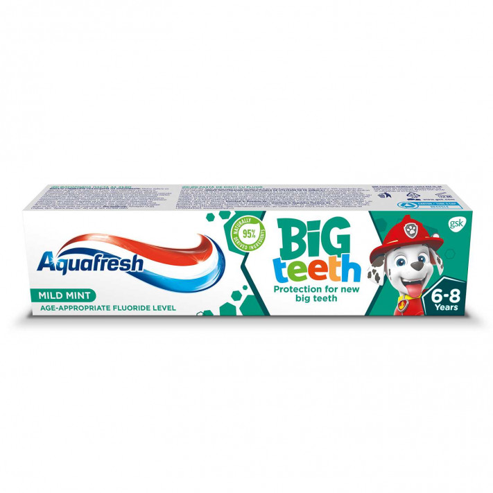 AQUAFRESH BIG TEETH Pasta do zębów dla dzieci 6-8 lat, 50 ml