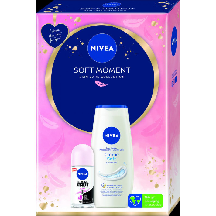 NIVEA SOFT MOMENT Prezentowy zestaw kosmetyków damskich, 1 szt