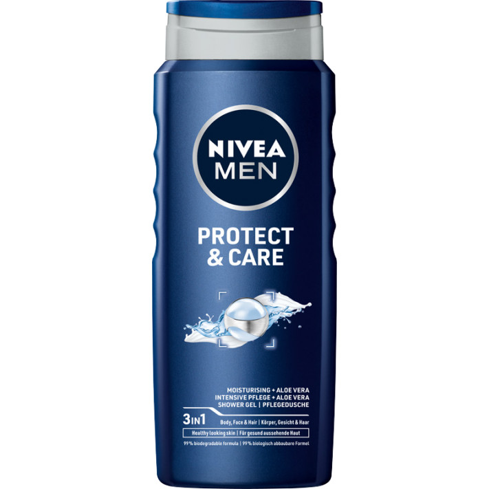 NIVEA MEN Żel pod prysznic PROTECT & CARE, 500 ml
