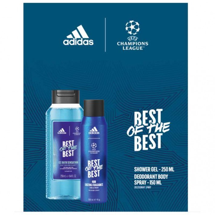 ADIDAS UEFA 9: CHAMPIONS LEAGUE Prezentowy zestaw kosmetyków męskich, 1 szt 