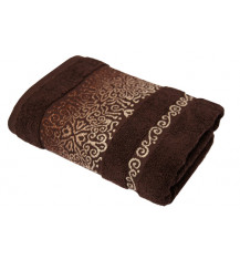 TEXPOL Ręcznik bawełniany ARABESCA CZEKOLADA 50x90, 1 szt 