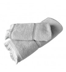 TEXPOL Ręcznik bawełniany SANTORINI SREBRNY 50x90, 1 szt