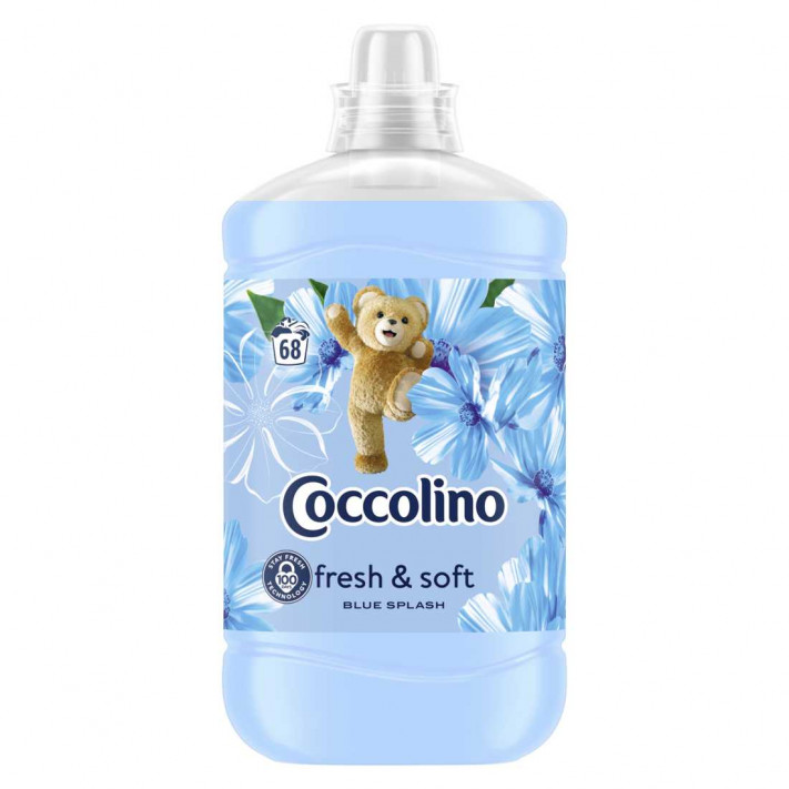COCCOLINO ULTIMATE CARE Płyn do płukania tkanin FRESH & SOFT BLUE SPLASH 68 płukań, 1,7 l