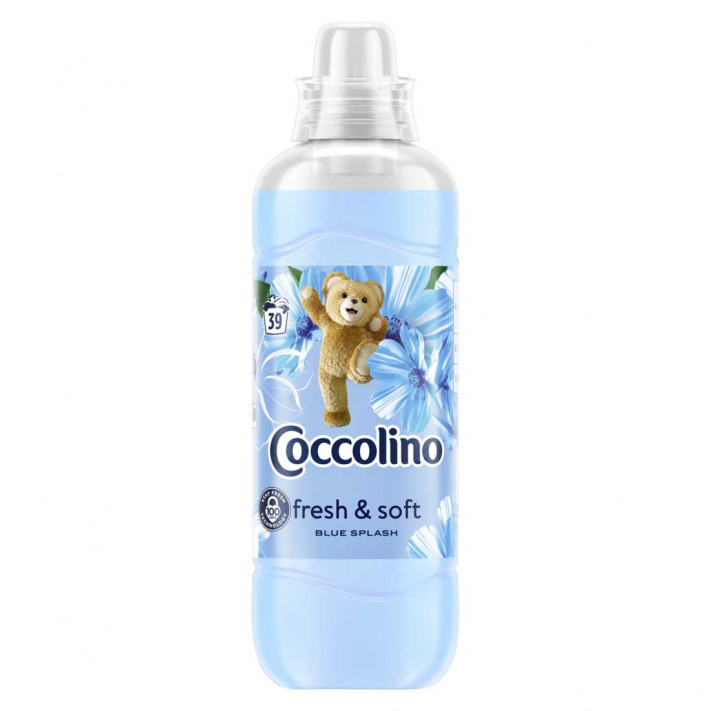 COCCOLINO ULTIMATE CARE Płyn do płukania tkanin FRESH & SOFT BLUE SPLASH 39 płukań, 975 ml