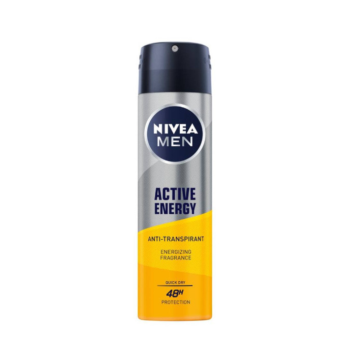 NIVEA MEN Antyperspirant męski w sprayu ACTIVE ENERGY, 150 ml