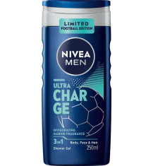 NIVEA MEN Żel pod prysznic 3w1 ULTRA CHARGE, 250 ml