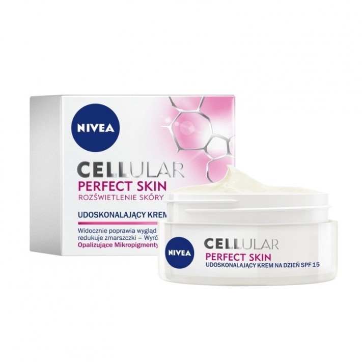 NIVEA Cellular Perfect Skin - Udoskonalający krem na dzień SPF 15, 50ml