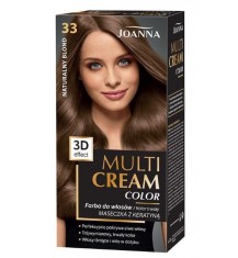 JOANNA MULTI CREAM COLOR Farba do włosów 33 NATURALNY BLOND