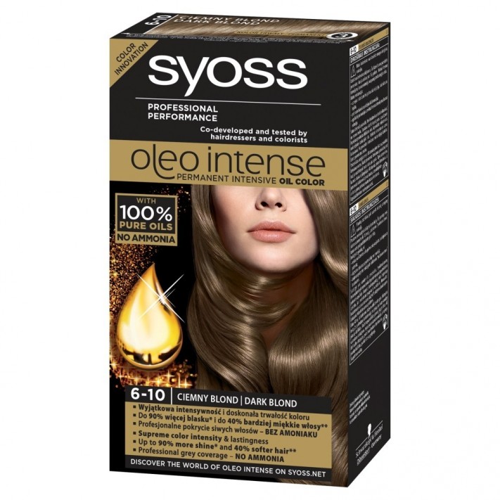 SYOSS OLEO INTENSE Farba do włosów 6-10 CIEMNY BLOND