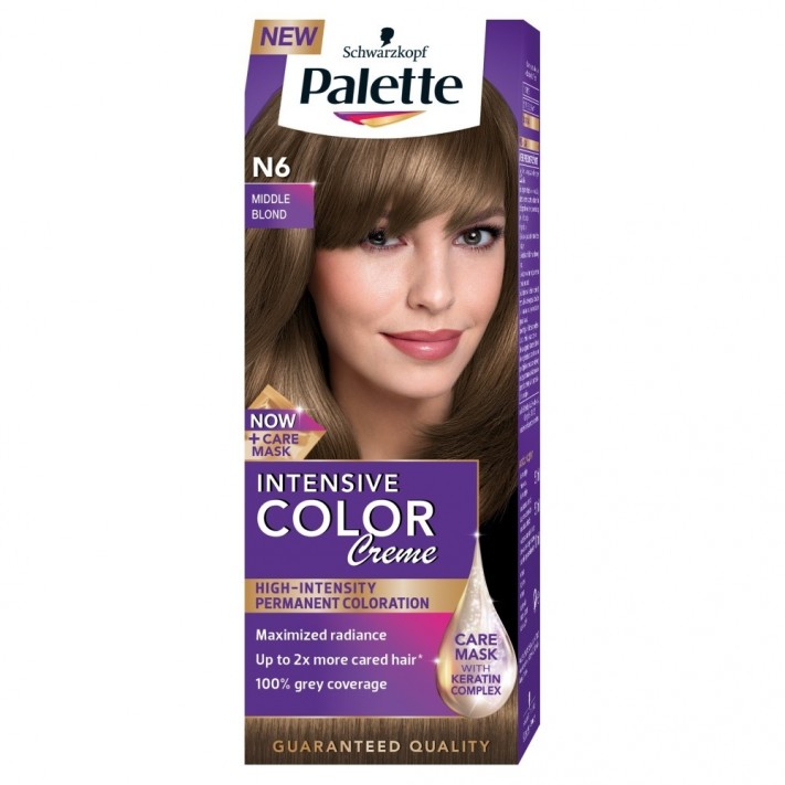 PALETTE INTENSIVE COLOR CREME Farba do włosów ŚREDNI BLOND N6