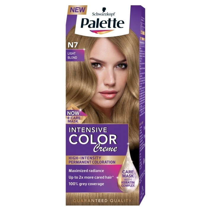 PALETTE INTENSIVE COLOR CREME Farba do włosów JASNY BLOND N7
