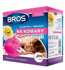BROS Elektro + wkłady na komary dla dzieci od 1 roku...
