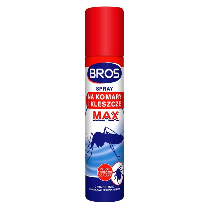 BROS Spray na komary i kleszcze max, 90 ml