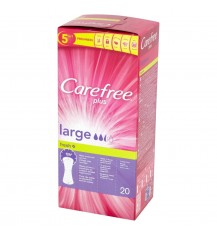 CAREFREE Plus Wkładki higieniczne Large Fresh, 20 szt.