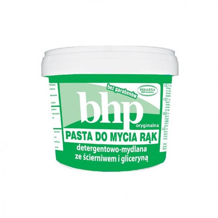BHP Pasta do mycia rąk detergentowa-mydlana ze ścierniwem i gliceryną, 500 ml